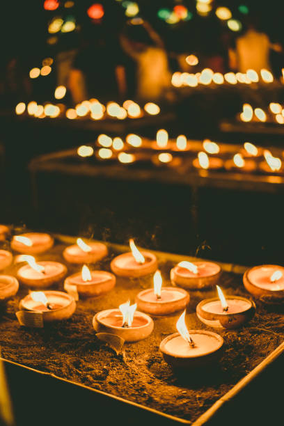 istock Candle in Loi Krathong in Thailand 1024588690