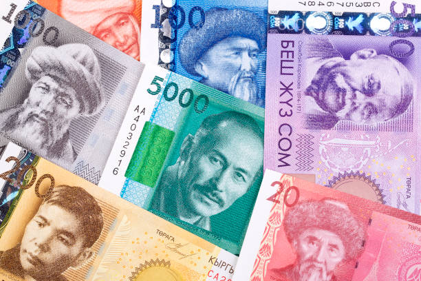 istock Money from Kyrgyzstan, a background 1024597122