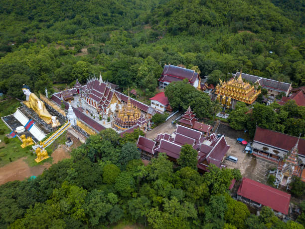istock Aerial View of Buddhist Temple Wat Phra That Suthon Monkhon Khiri 1024597156