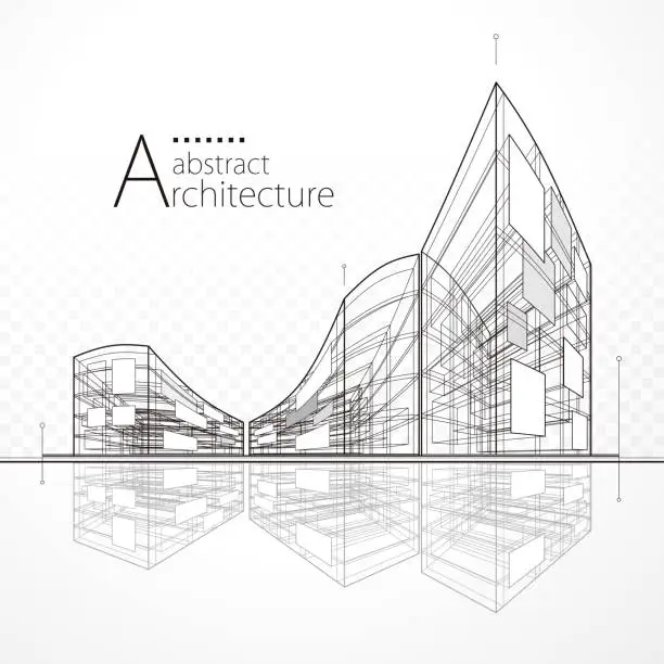 Vector illustration of Architectural Abstract Design