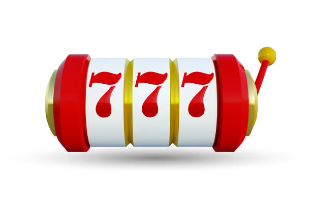 istock Slot machine with lucky sevens jackpot. Vector illustration. Golden slot machine wins the jackpot. Vector illustration isolated on white background. Big win 777 lottery vector casino concept. 1024603846