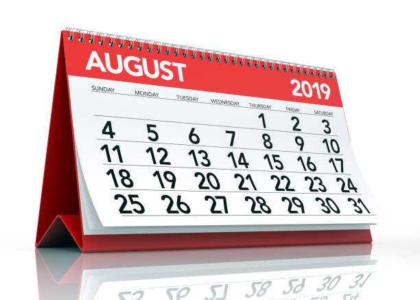 istock August 2019 Calendar. 1024607558