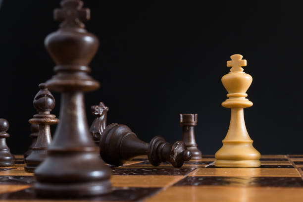 istock Chess photographed on a chessboard 1024612402