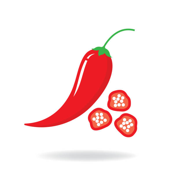 stockillustraties, clipart, cartoons en iconen met chili peper - chili pepper