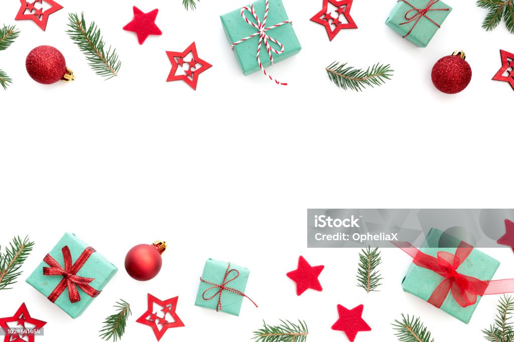 Accordo di Natale su sfondo bianco - Foto stock royalty-free di Natale