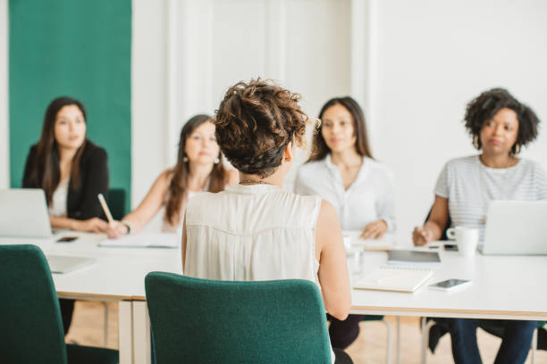 istock Get knowing new candidates for job 1024642086