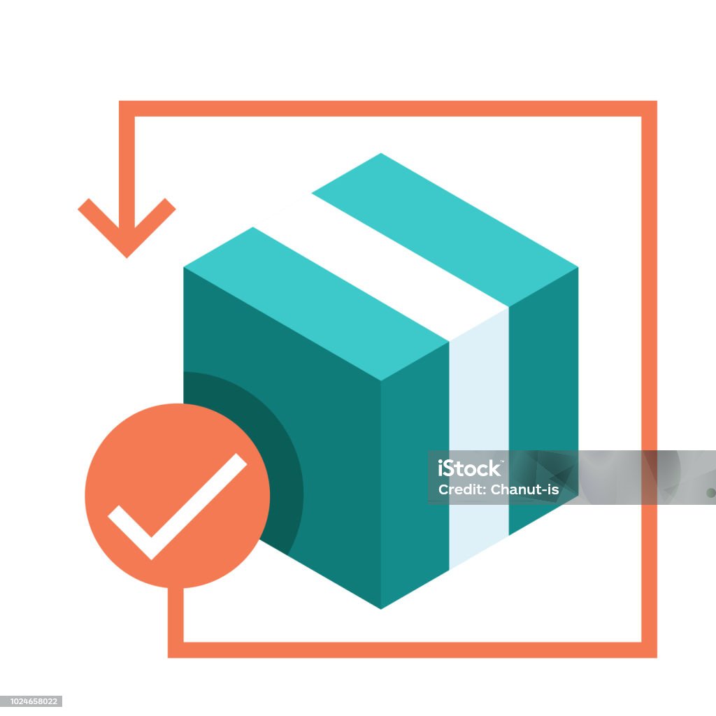 Restock Picture Restock Flat Illustration Stock Illustration - Download Image Now - Box ...