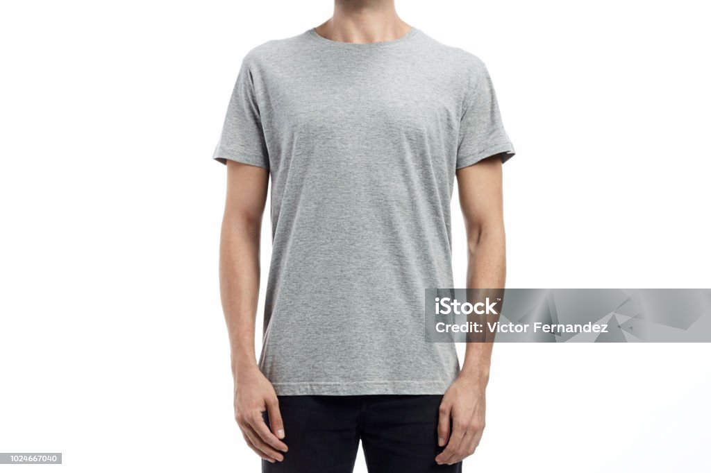 maquette standard tshirt homme - Photo de T-Shirt libre de droits