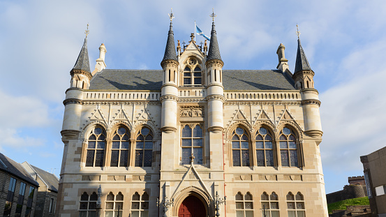 Scottisch town house, city hall lof Inverness