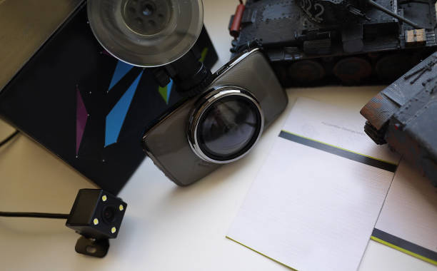 istock Video recorder to record the traffic situation while driving your car. 1024677354