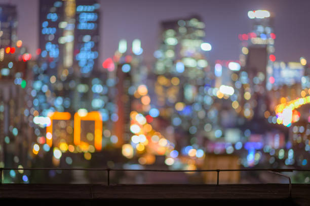 Defocused of Beijing skyline