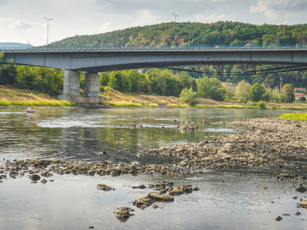 istock Dried out river bed of the Elbe, summer 2018. 1024692120