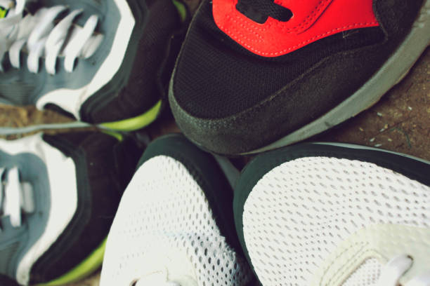 istock Sport Sneakers White and Red. 1024712524
