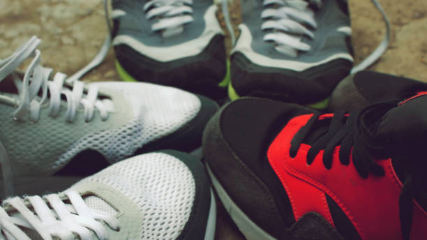 istock Sport Sneakers White and Red. 1024712528