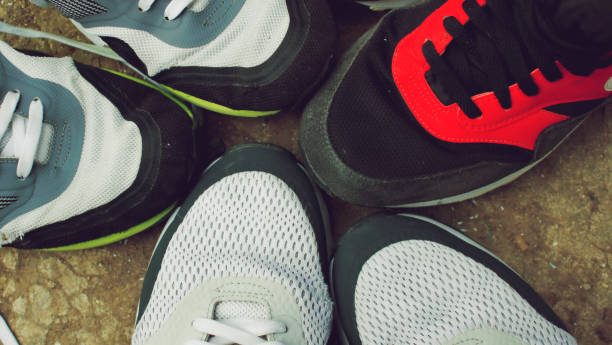 istock Sport Sneakers White and Red. 1024712552