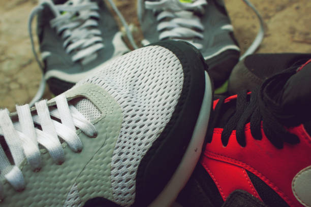 istock Sport Sneakers White and Red. 1024712592