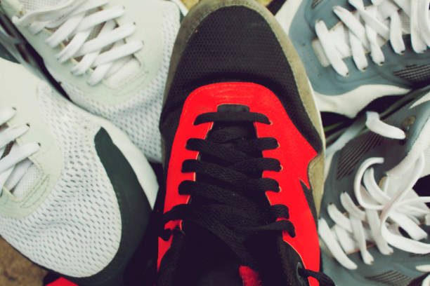 istock Sport Sneakers White and Red. 1024712622