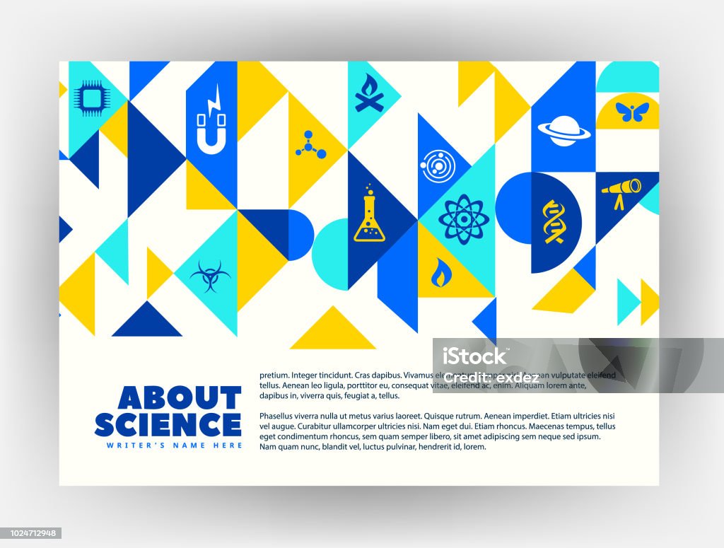 Background Design Relative Science Science Related Print Design Stock Illustration - Download Image Now ...