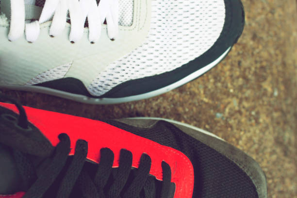 istock Sport Sneakers White and Red. 1024713090