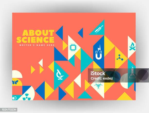 Science Photo Print Science Related Print Design Stock Illustration - Download Image Now ...
