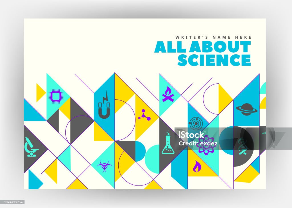 Science Photo Print Science Related Print Design Stock Illustration - Download Image Now ...