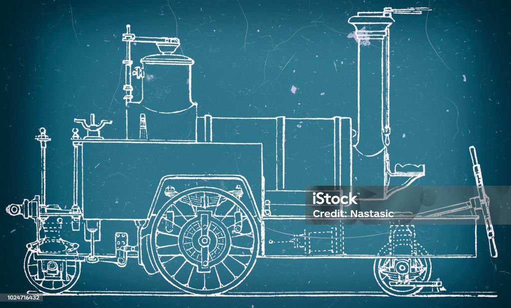 Monorail train Illustration of a Monorail train Number 1 stock illustration