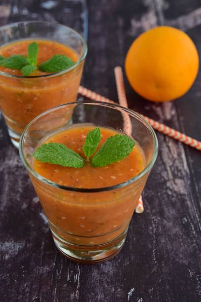 istock papaya orange coocnut smoothie with mint leaf 1024724740