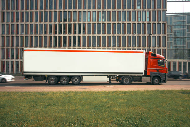istock Large truck in urban environment 1024724788