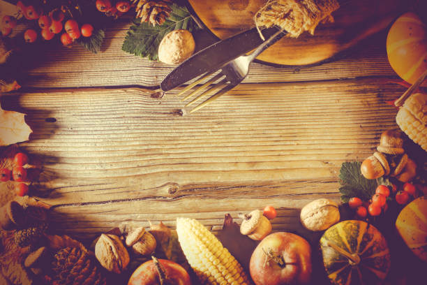 istock Frame Thanksgiving, Thanksgiving background, autumn, frame, copy space 1024731504