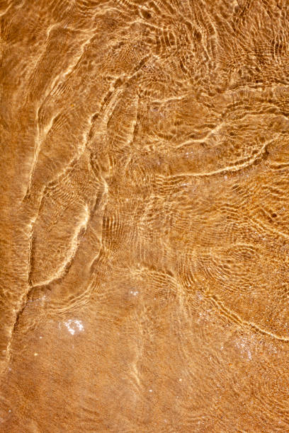 istock Top view of small waves on sandy beach 1024742944