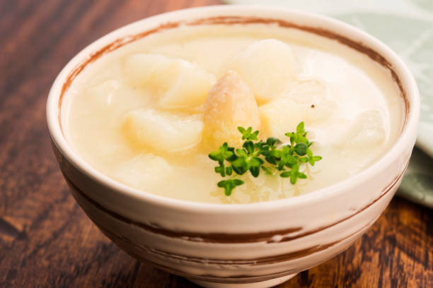 istock Fresh soup of white asparagus 1024760494