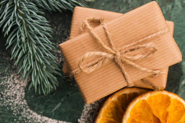istock Stack of two holiday gifts 1024760880
