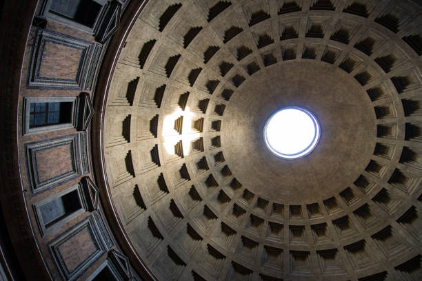 istock Pantheon dome interior with hole in the middle 1024763946