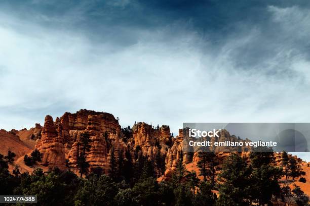 Red Canyon Stock Photo - Download Image Now - Beauty In Nature, Bryce Canyon, Bryce Canyon National Park