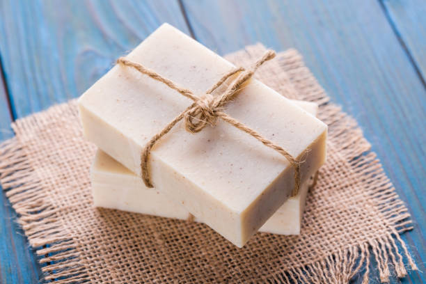 Natural, handmade soap Handmade soap bar of soap photos stock pictures, royalty-free photos & images