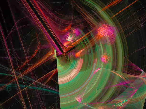 istock abstract digital fractal color background, design 1024776318