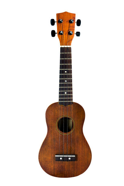 istock The brown ukulele on the white background, with Clipping path 1024784460