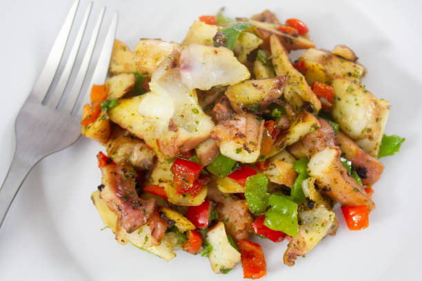 istock pan-fried with pouples and peppers with garlic butter 1024785096