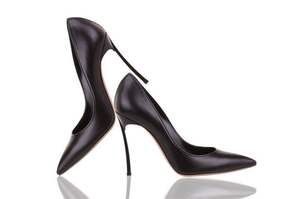 istock Elegant black high-heeled shoes 1024790716