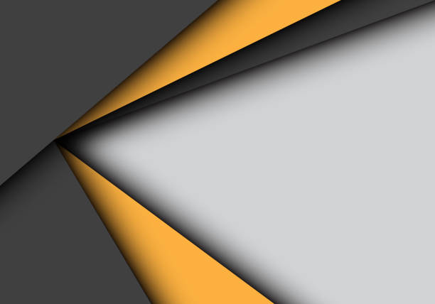 istock Abstract yellow black arrow overlap on gray blank space design modern futuristic background vector illustration. 1024813236