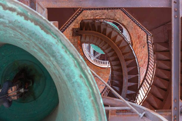 istock internal structure of the bell tower with stairs and bell 1024832244