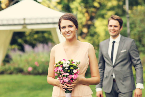istock Beautiful wedding couple enjoying wedding 1024840360