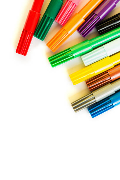 istock Colorful marker pen on isolated background. 1024844268