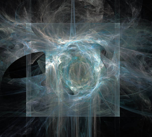 istock image of one Digital Fractal on Black Color 1024859268