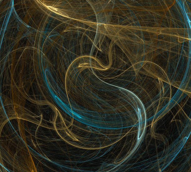 istock image of one Digital Fractal on Black Color 1024859572