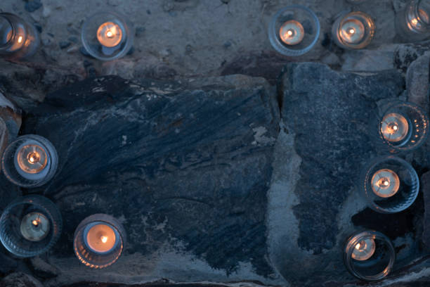 istock above view of candles burning at night on stone steps 1024859602