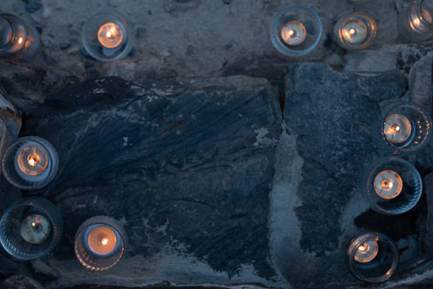istock above view of candles burning at night on stone steps 1024859890