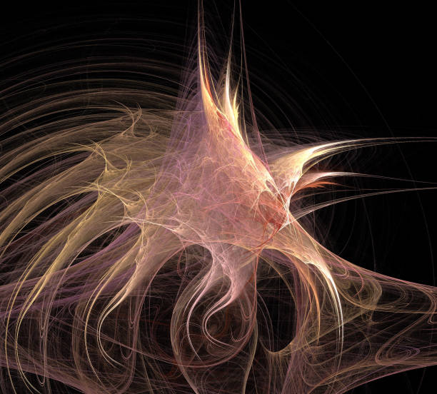 istock image of one Digital Fractal on Black Color 1024859920