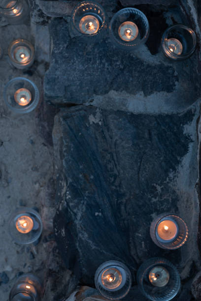 istock above view of candles burning at night on stone steps 1024860080