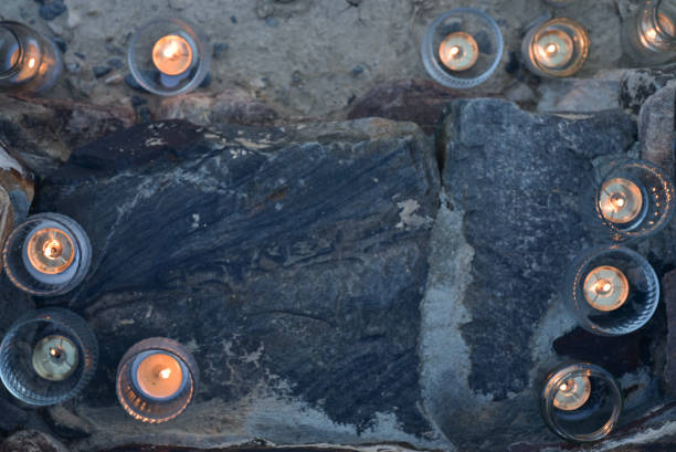 istock above view of candles burning at night on stone steps 1024863244